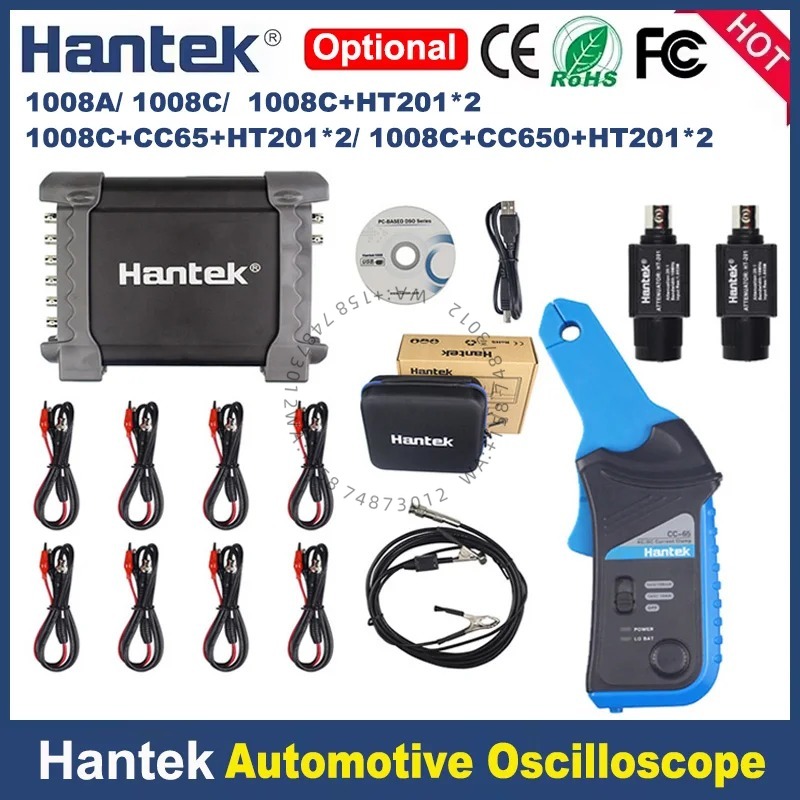 Hantek 1008c Auto-Diagnosegerä – Automotive Diagnostic Oscilloscope 8 Channel Bewertung und Preis